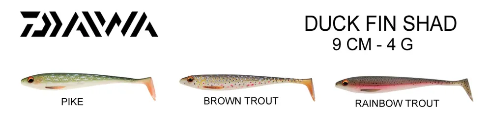 Dernière Chance Leurre Souple Daiwa Duckfin Shad 9 cm 4 g