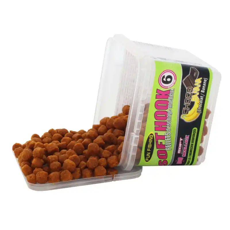 SOFT HOOKS PELLETS - 105GR - 6MM - CHOCO BANANA FUN FISHING Dernière Chance