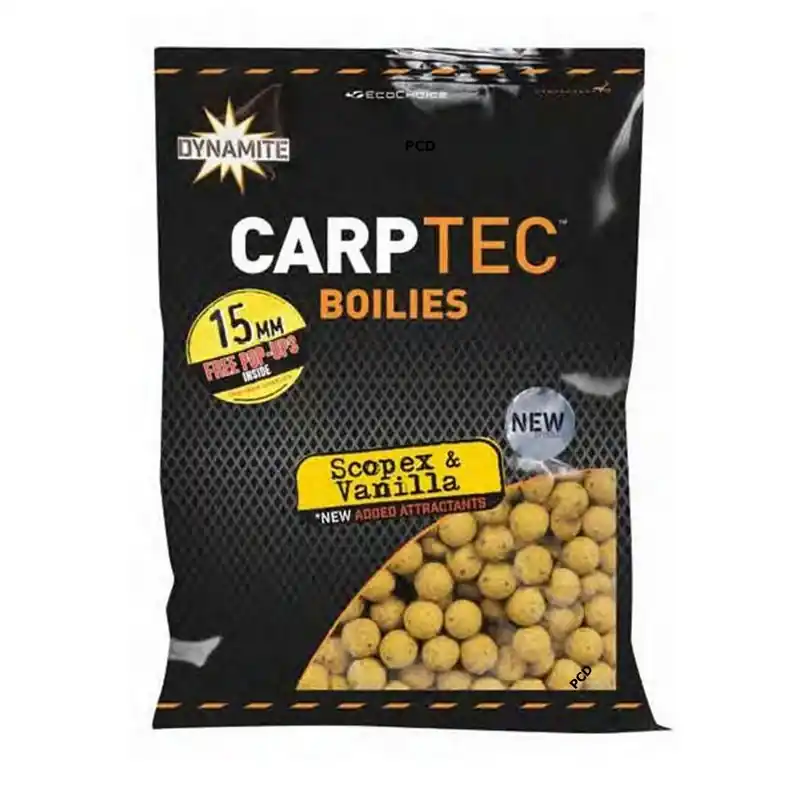Nouvelle Collection Bouillettes Dynamite Baits Carptec Scopex & Vanilla 1KG800