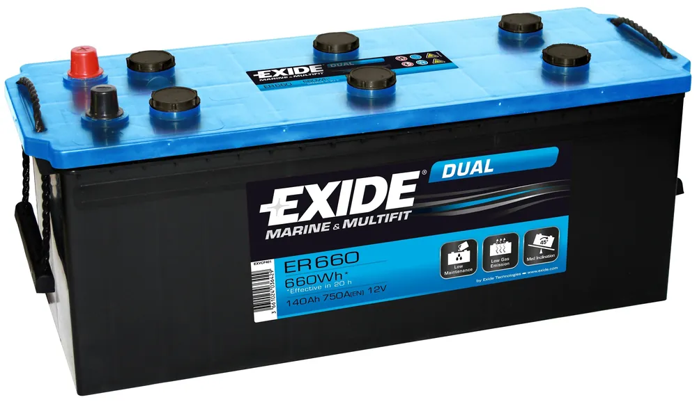 Batterie Exide Dual 140A - ER660 Pas Cher