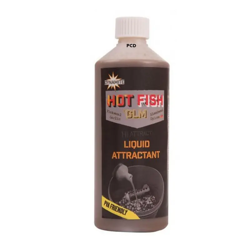 Attractant Dynamite Baits Big Fish Hot Fish & GLM Liquid Attractant 500ML Usine Directe