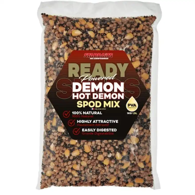Offre Du Jour Graines Cuites Starbaits Ready Seeds Spod Mix Demon Hot Demon 1Kg
