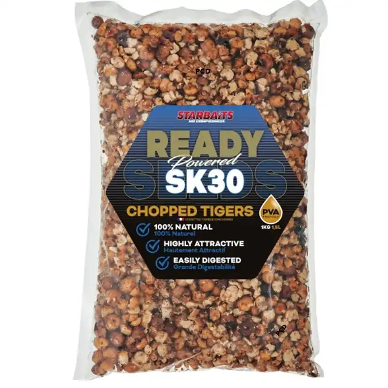 Graines Cuites Starbaits Ready Seeds Chopped Tigers SK30 1Kg Solde
