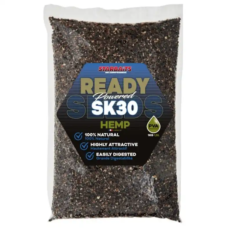 Graines Cuites Starbaits Ready Seeds Hemp SK30 1Kg Marque