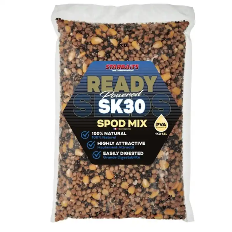 Authentique Graines Cuites Starbaits Ready Seeds Spod Mix SK30 1Kg