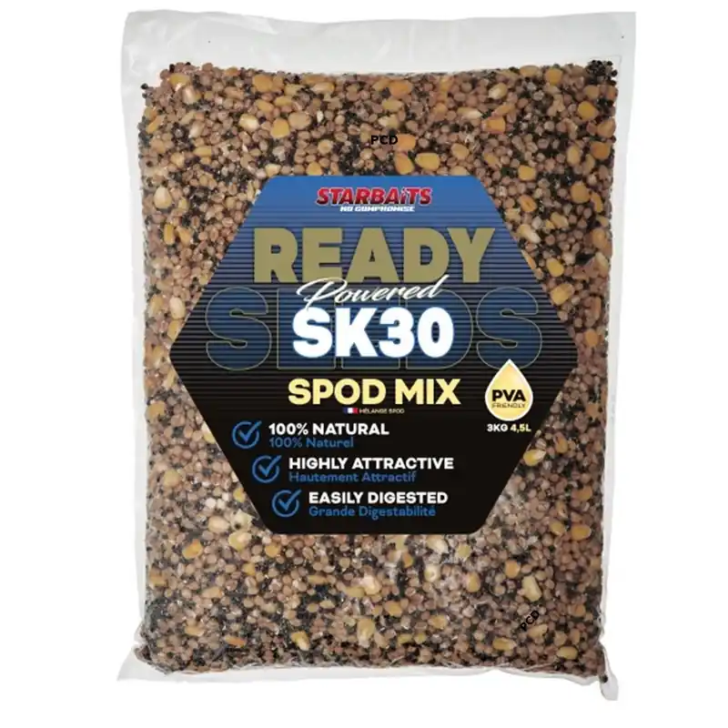 Livraison Express Graines Cuites Starbaits Ready Seeds Spod Mix SK30 3Kg