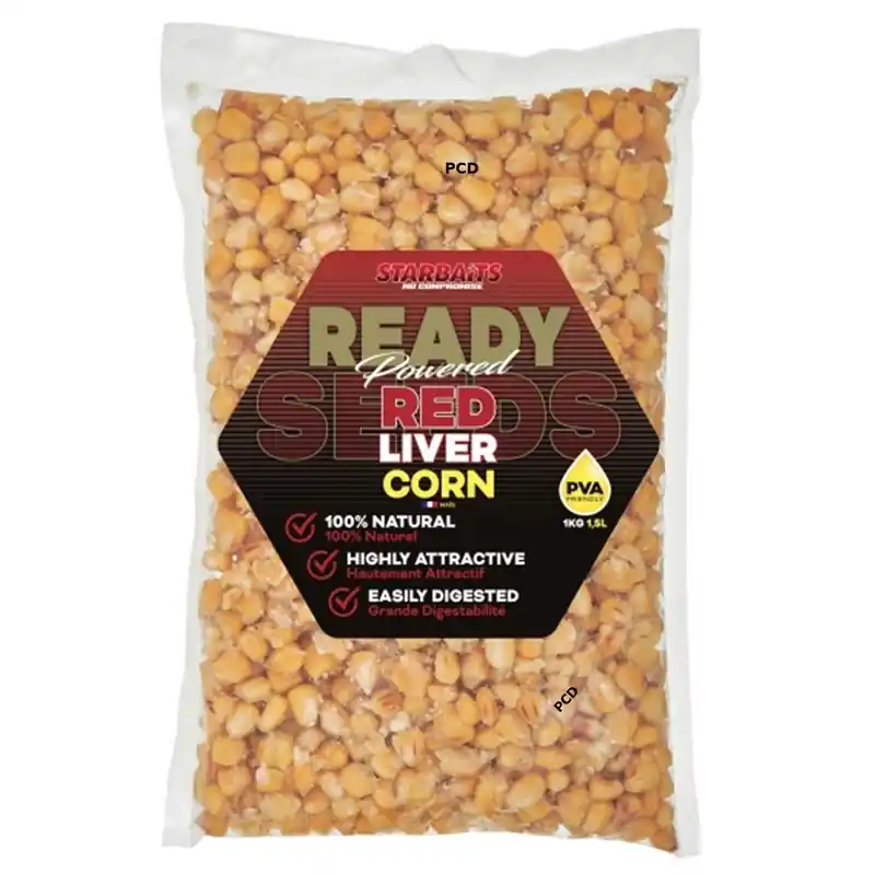 Promotion Graines Cuites Starbaits Ready Seeds Corn Red Liver 1Kg