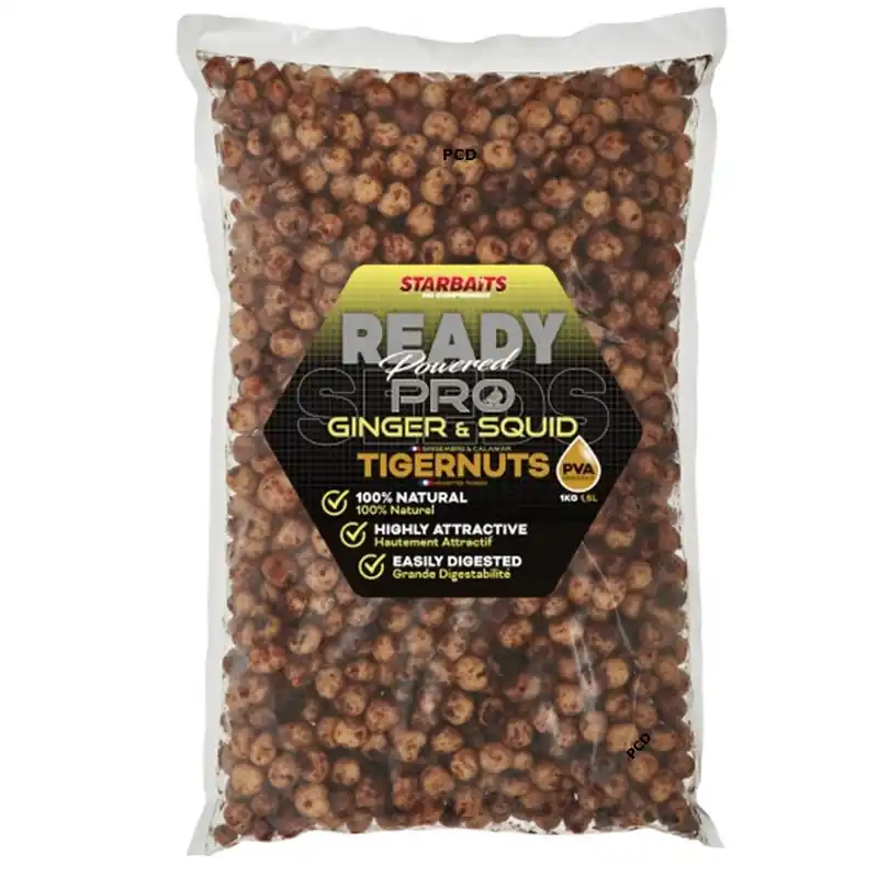 Graines Cuites Starbaits Ready Seeds Tigernuts Pro Ginger Squid 1Kg Achat Immédiat