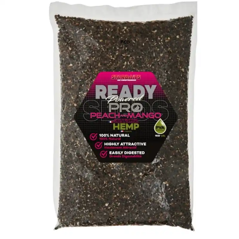 Graines Cuites Starbaits Ready Seeds Hemp Pro Peach Mango 1Kg Marque