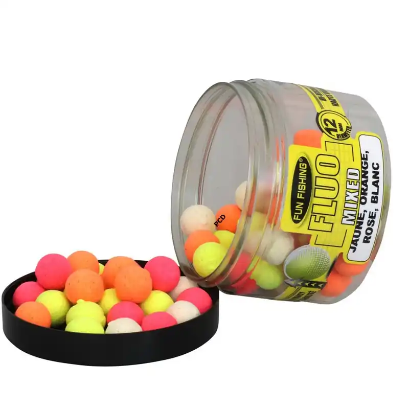Bouillettes Flottantes Fun Fishing Fluo Pop Ups Mixed Meilleur Prix