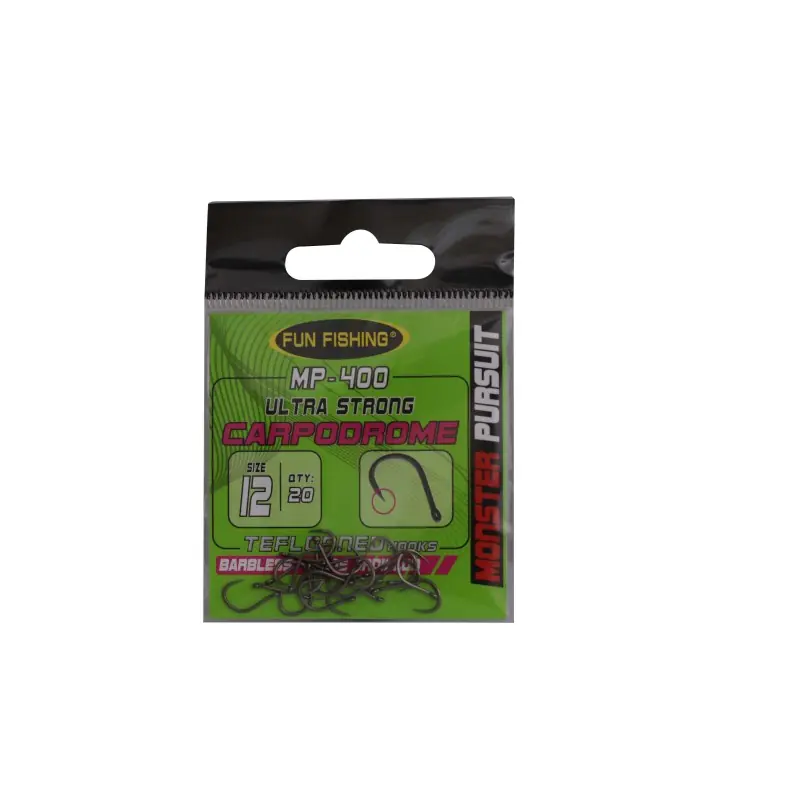 Petit Prix HAMECONS MP400 (OEILLET SANS ARDILLON) X20 - TAILLE 12 FUN FISHING