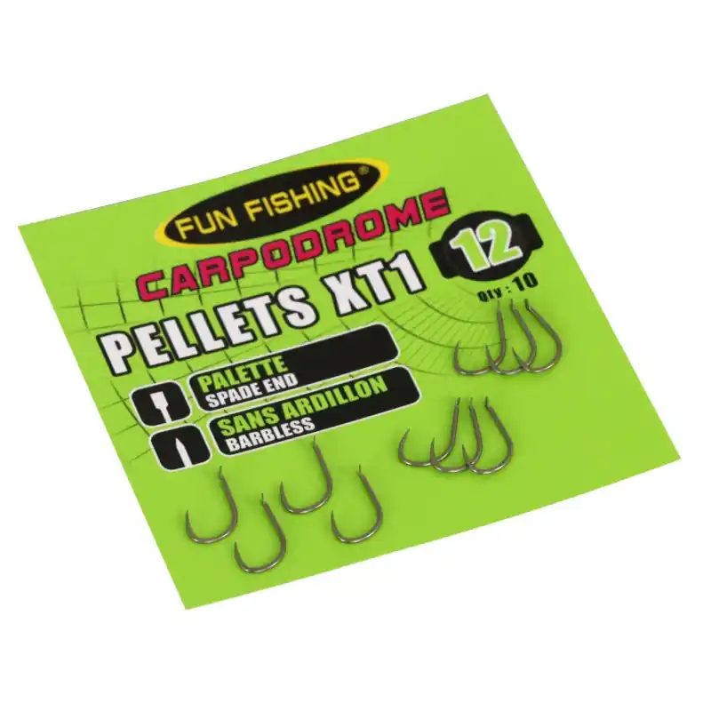 Super Prix HAMECONS PELLETS XT1 (PALETTE SANS ARDILLON) X10 - TAILLE 10 FUN FISHING