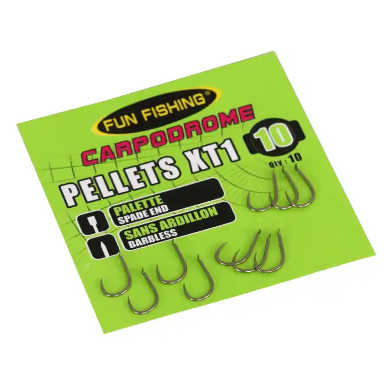 HAMECONS PELLETS XT1 (PALETTE SANS ARDILLON) X10 - TAILLE 12 FUN FISHING Achat Immédiat