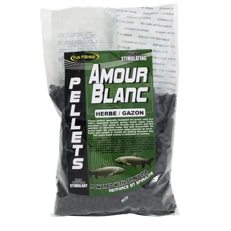 Pellets Fun Fishing Herbe/Gazon Amour Blanc 700G Super Prix