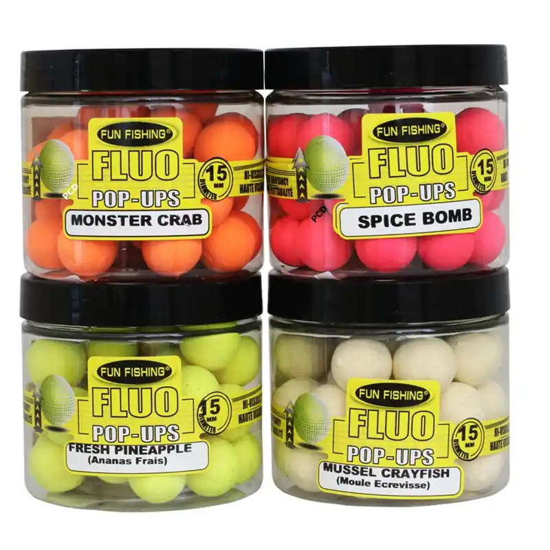 Acheter Direct Bouillettes Flottantes Fun Fishing Fluo Pop Ups 15MM