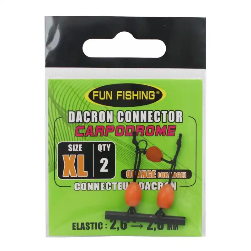 Super Prix CONNECTEURS DACRON (X2) - L - VIOLET FUN FISHING