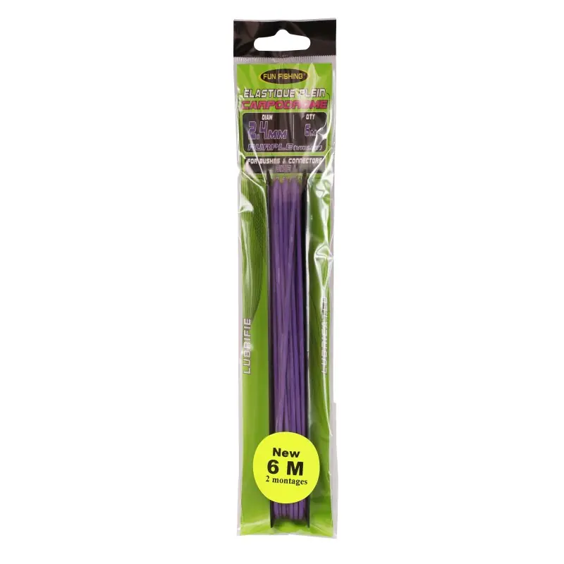 ELASTIQUE PLEIN - 6M - 2,4MM - VIOLET FUN FISHING Achetez Aujourd'hui