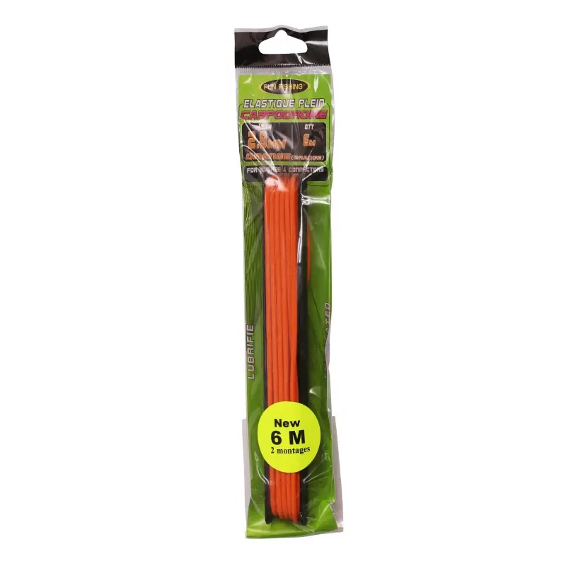 ELASTIQUE PLEIN - 6M - 2,8MM - ORANGE FUN FISHING Dernière Chance