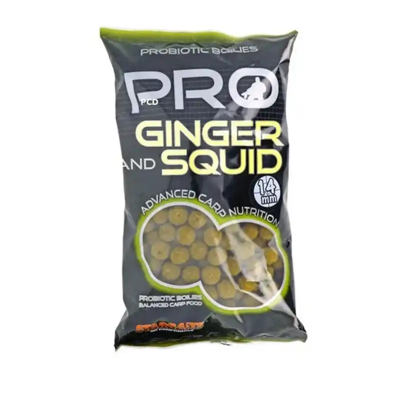 Bouillettes Starbaits Probiotic Pro Ginger Squid Boilies 2KG Commande En Gros