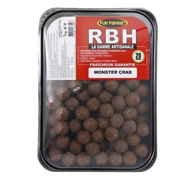 Expédition Rapide Bouillettes Artisanales Fun Fishing Rbh 20MM 800G