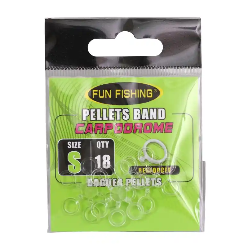 Soldes BAGUES PELLETS (PELLETS BAND) X 2 - TAILLE XS - (POUR PELLETS 4/6MM) - FUN FISHING