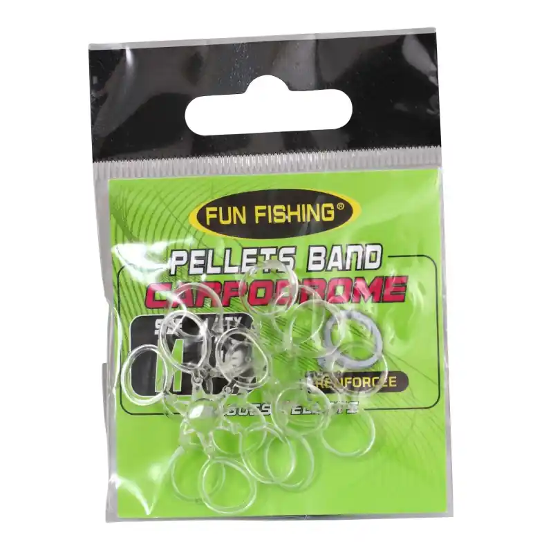 Expédition Rapide BAGUES PELLETS (PELLETS BAND) X 3 - TAILLE M - (POUR PELLETS 10/14MM) FUN FISHING