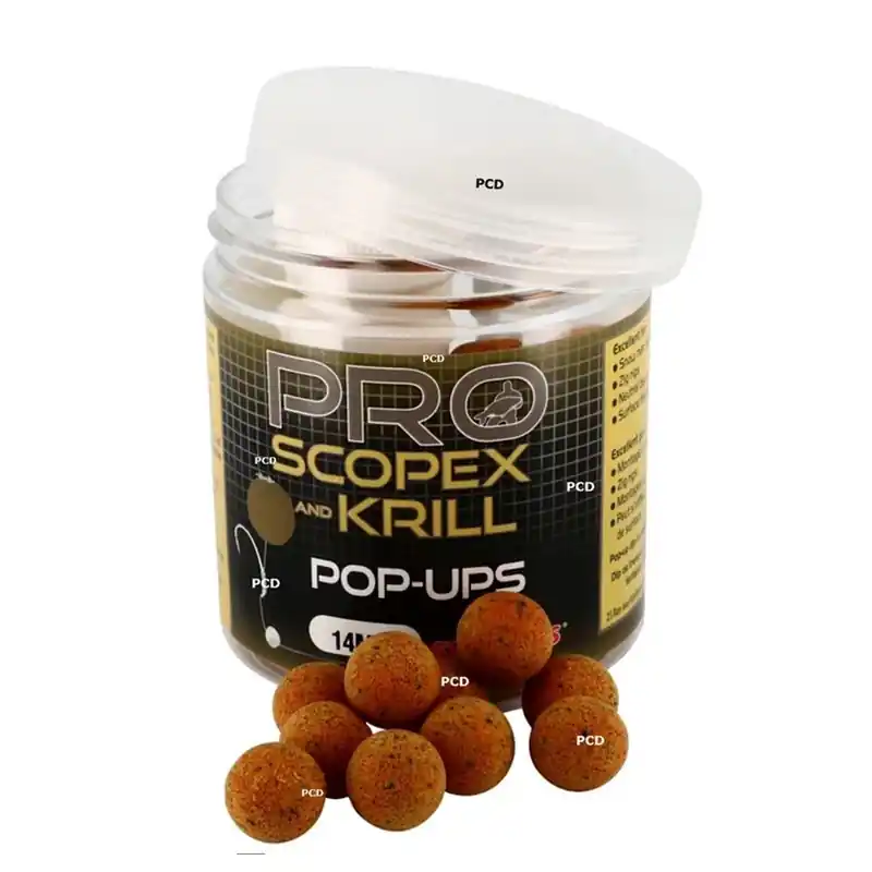 Promotion Bouillettes Flottantes Starbaits Probiotic Pro Scopex Krill Pop Up 50G