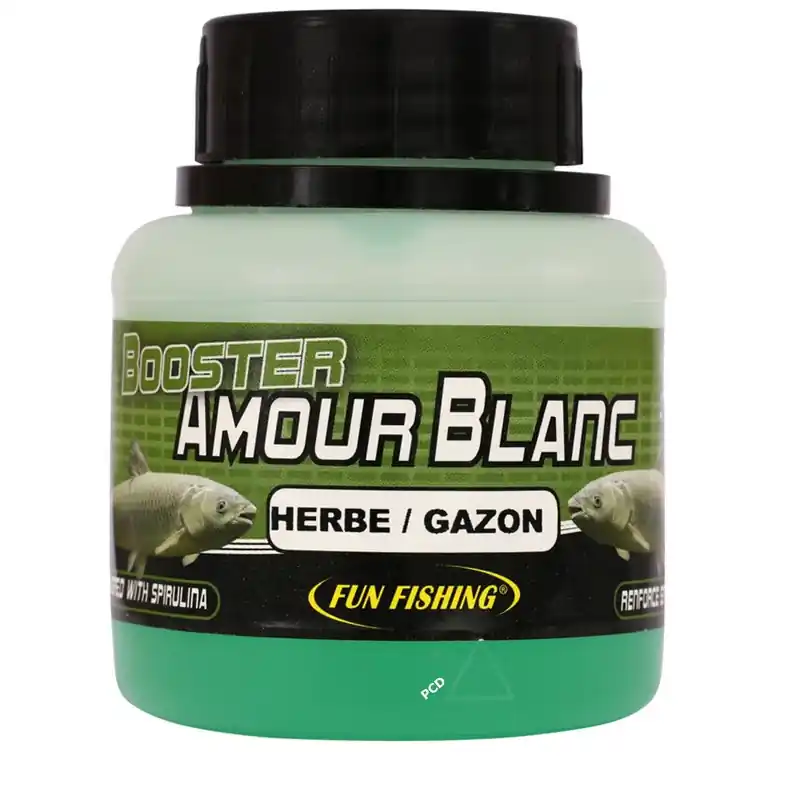 Booster Fun Fishing 100ML Herbe/Gazon Amour Blanc Solde