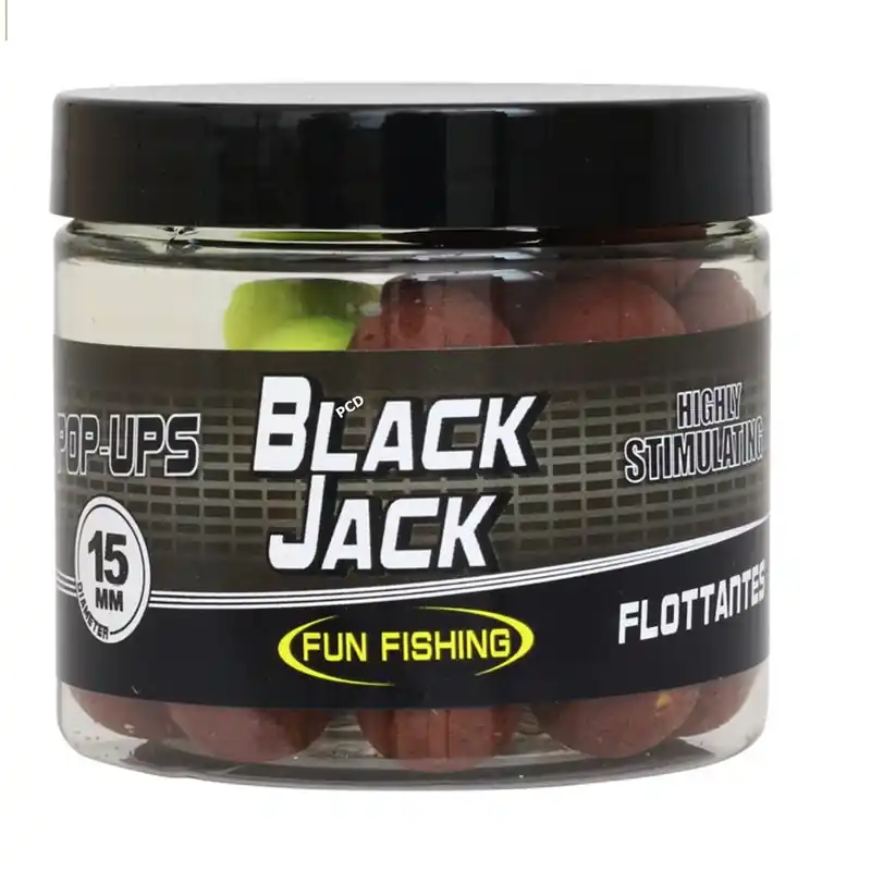 Super Prix Bouillettes Flottantes Fun Fishing Pop Ups Black Jack 60G