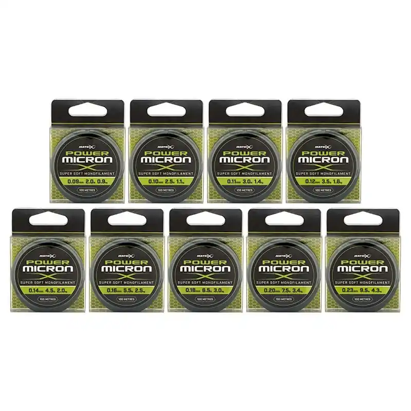 POWER MICRON X 0.18MM - 6.5LB 100M MATRIX Nouvelle Collection