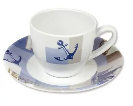 Must-Have Tasse et sous tasse à café Couleurmer Newport x6