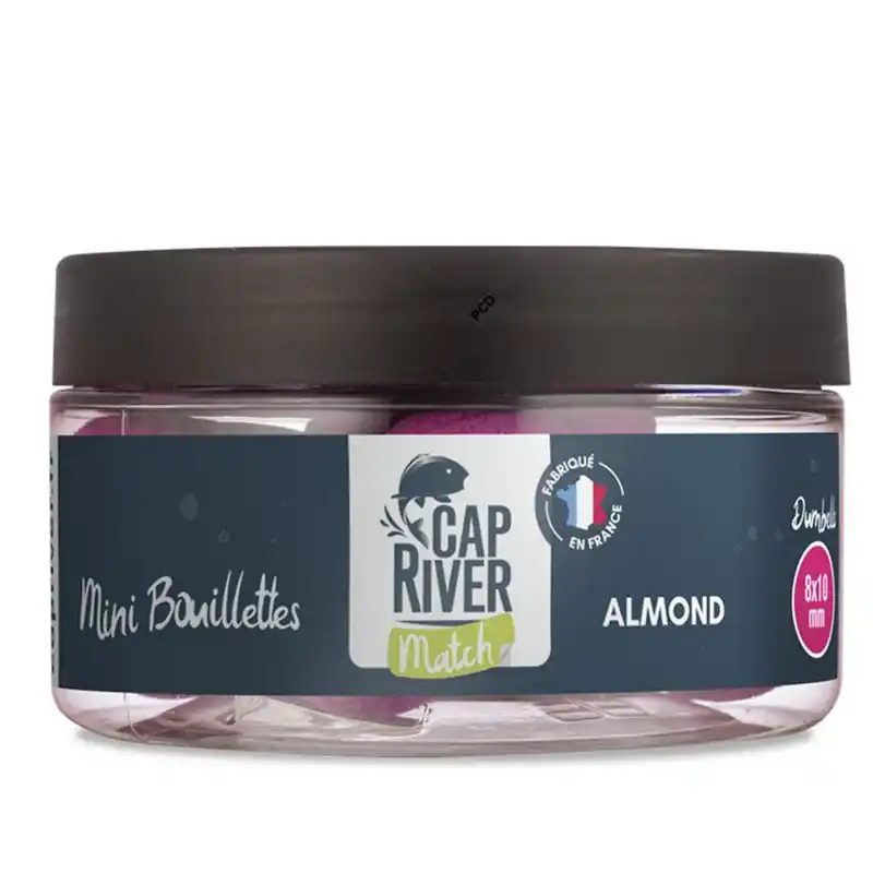 Mini Bouillettes Match Cap River Amande Dumbells 8x10mm 50G Offre Du Jour