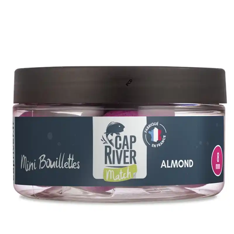 Mini Bouillettes Match Cap River Amande 8mm 50G Prix Promo
