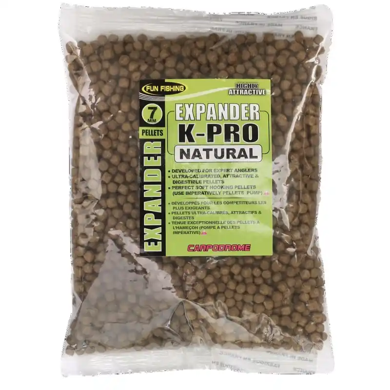 PELLETS K-PRO EXPANDER - 300GR - 4MM - NATURAL FUN FISHING Super Prix