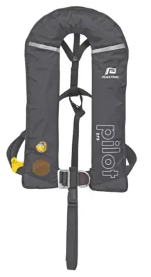 Gilet gonflable Plastimo Pilot 275N hydrostatique noir + harnais Prix Réduit