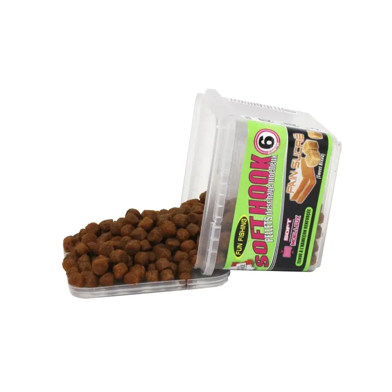SOFT HOOKS PELLETS - 105GR - 9MM - PAIN SUCRÉ FUN FISHING Usine Directe