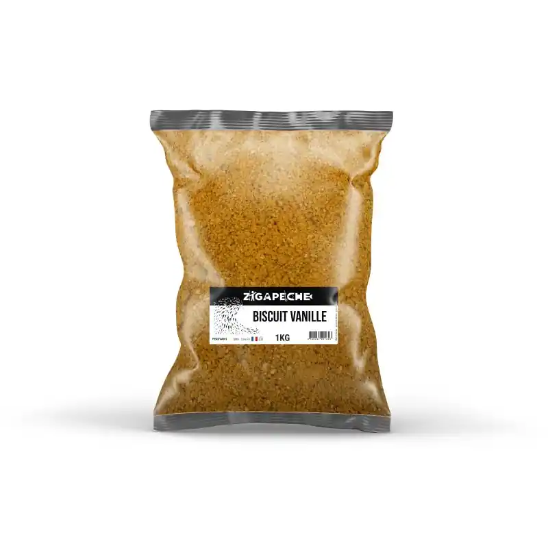 Soldes FARINE BISCUIT VANILLE 1KG ZIGAPECHE