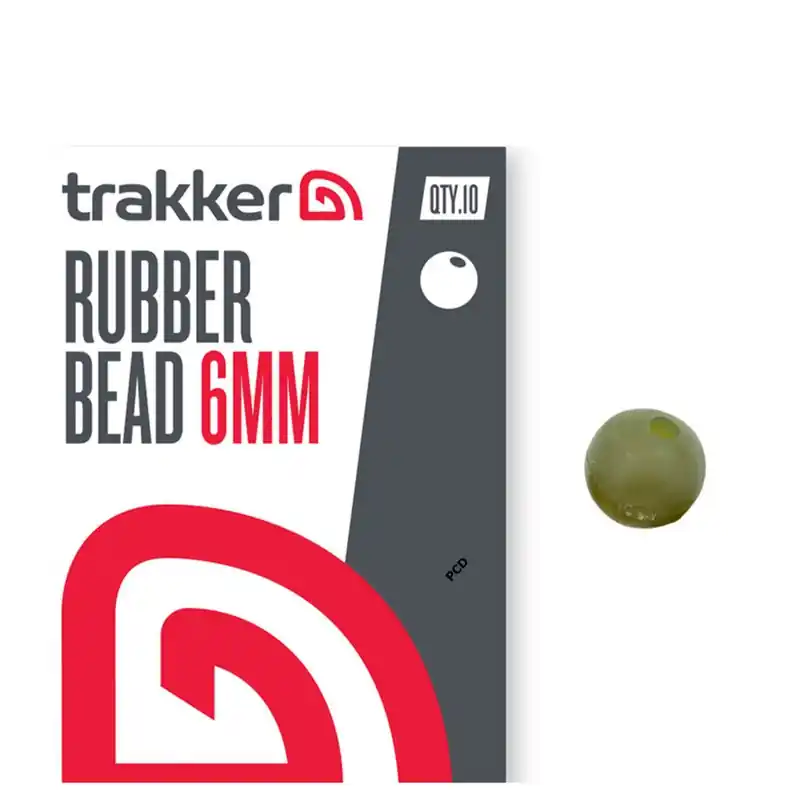 Perles Trakker Rubber Bead 6MM Par 10 Offre Limitée