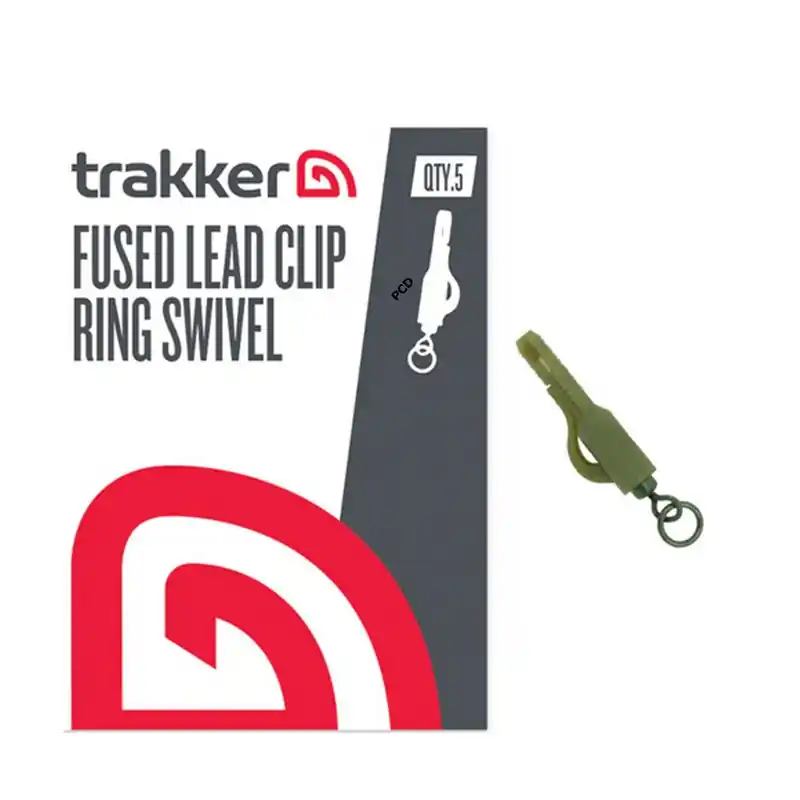 Solde Clips Plombs Trakker Fused Lead Clip Ring Swivel Par 5