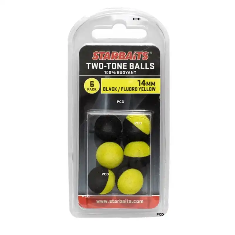 Boules Flottantes Starbaits Two Tones Balls 14MM Par 6 Jusqu'à Épuisement Des Stocks