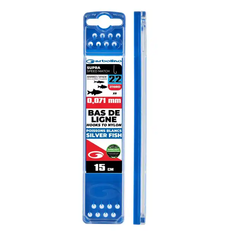 BAS DE LIGNE MONTES COMPETITION ULTRA SPEED MATCH 0.10MM H18 GARBOLINO Paiement Sécurisé