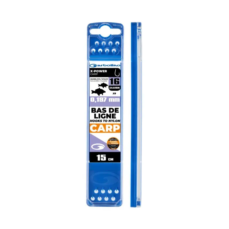 BAS DE LIGNE MONTES COMPETITION XPOWER CARP 0.20MM H14 GARBOLINO Commande En Gros