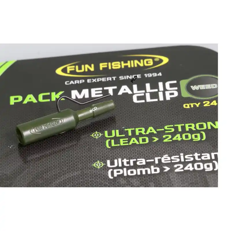 Pack Fun Fishing Lead Clip Metallic Par 8 Vert Achetez Aujourd'hui