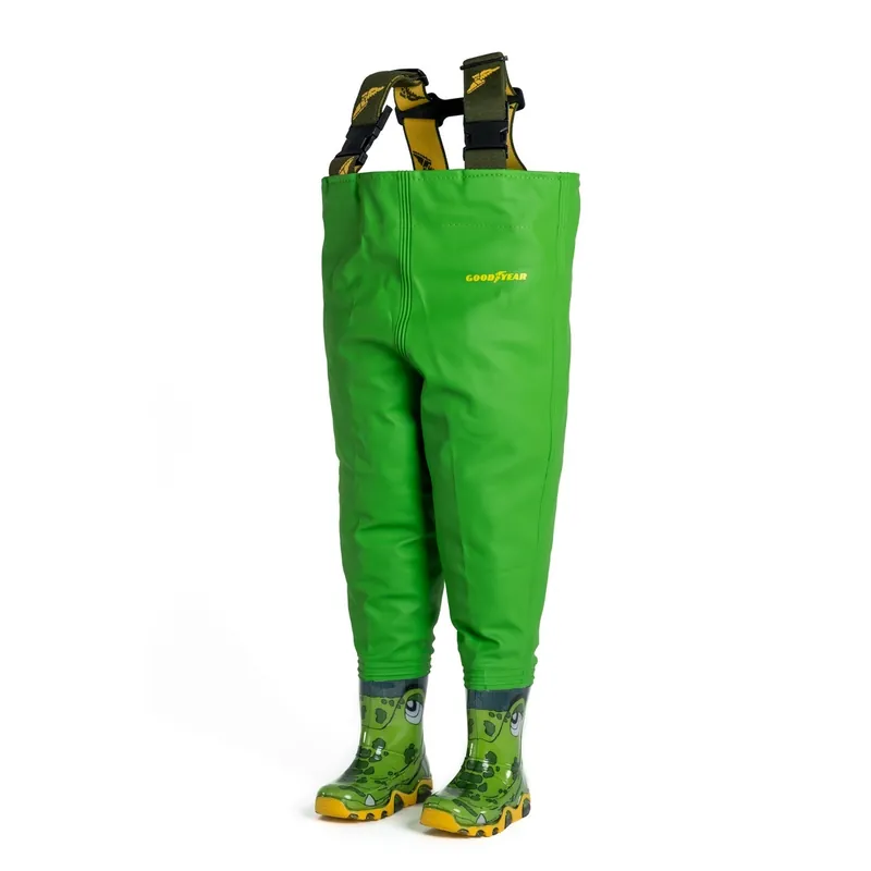 Livraison Express Waders Goodyear Salopette Kidsplay verte unie à bottes Croco