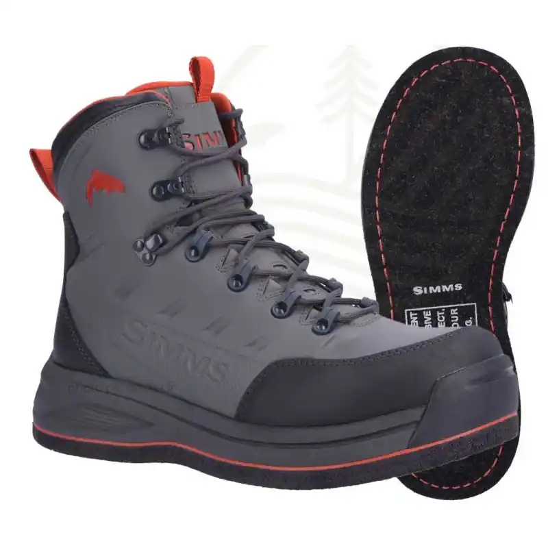 Chaussures de wading SIMMS Freestone Gunmetal Feutre Paiement Sécurisé