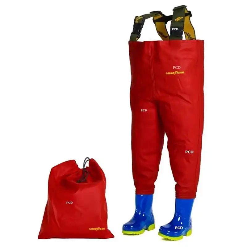 Prix Promo Waders Enfant Kidsplay Rouge Bottes Marin Good Year
