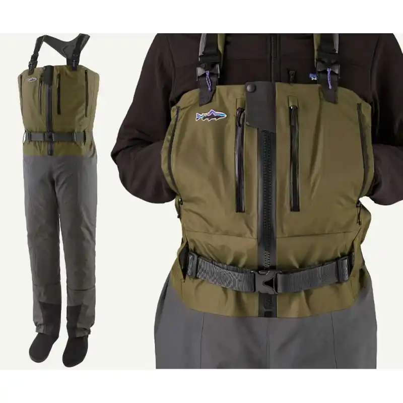 Jusqu'à Épuisement Des Stocks Waders PATAGONIA Swiftcurrent Expedition Zip-Front Basin green