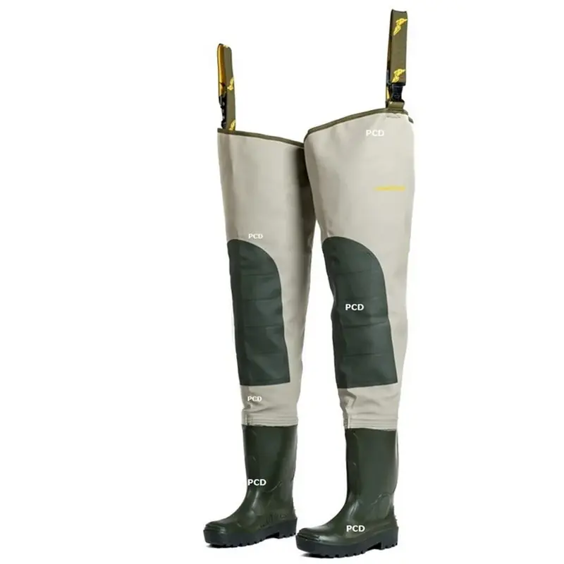 Meilleure Vente Cuissardes Homme Sport Good Year Sable Et Vert Forêt