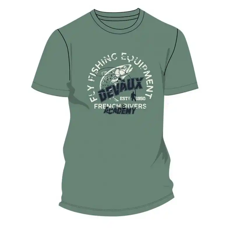 Tee-Shirt Homme Devaux Academy Vert D‘Eau Acheter En Ligne