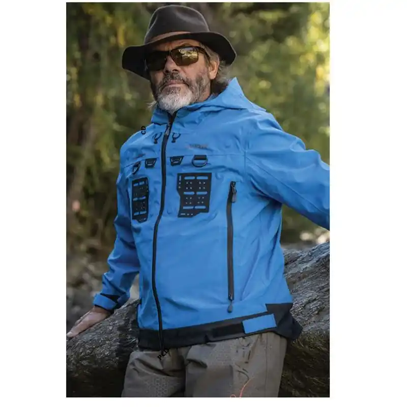 Veste Homme Devaux Infly Bleue Manches Longues Commande En Gros